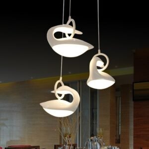 New Bird Lamp Swan Animal Pendant Light Led Hanging Light Fixtures Modern Living Room Dining Light Tricolor Pendant Lamp Loft 1