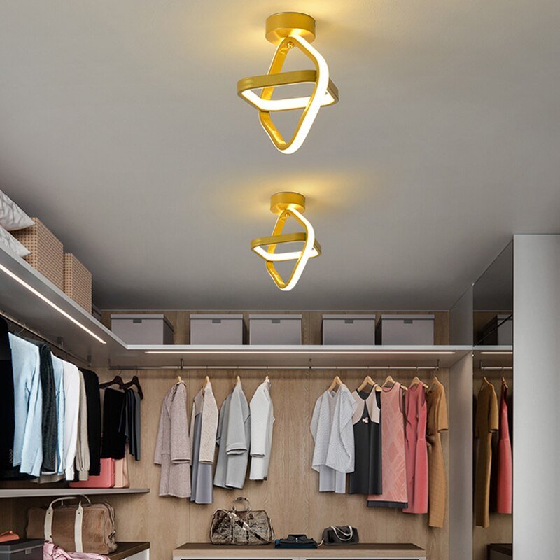 Modern Ceiling Lights For Home aisle LED Luminaires Black White Gold Small Ceiling Lamp Corridor Light Balcony Lights 1