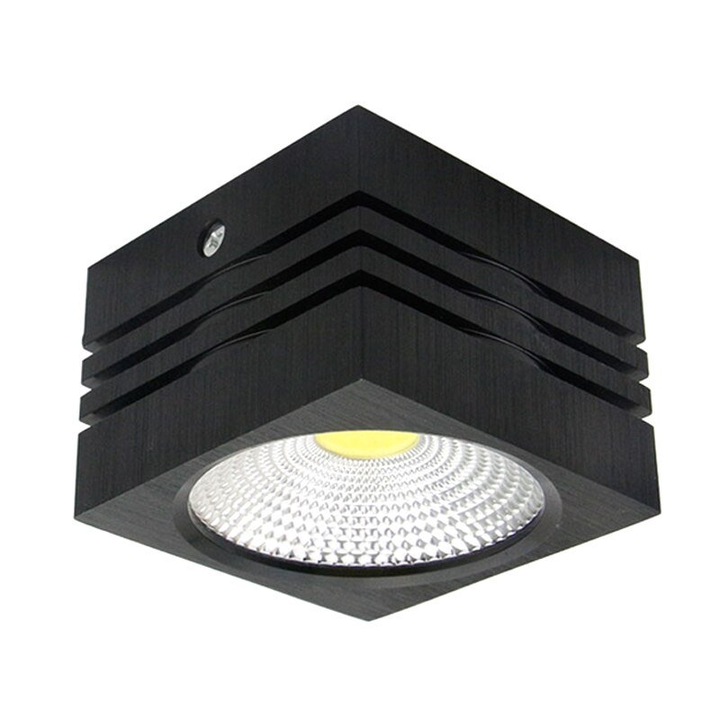 Dimmable COB LED Downlight 5W 10W AC85-265V Surface Mounted Square Aluminum Ceiling Fixture Home Decoration Spot Light 4