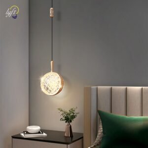 LED Nordic Pendant Lights Hanging Lamp Indoor Lighting Home Decoration For Living Room Dining Tables Study Bedroom Bedside Light 1