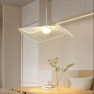 Modern LED Hanging Lamp simple lotus leaf pendant lights Nordic dimming chandeliers living room decor bedroom light fixtures 1
