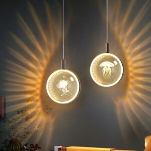 Modern dandelion crystal ball chandelier LED bedroom bedside long line hanging lamp restaurant bar cafe art decor light 1