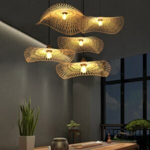 Creative Bamboo Pendant Lights Vintage Chinese Style Ceiling Hanging Lamps Dining Room Decor Restaurant Loft Suspension Hanglamp 1