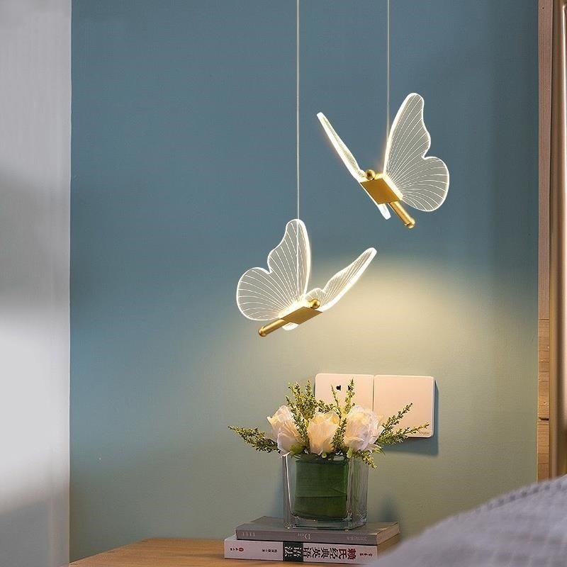 LED Butterfly Pendant Lights Nordic Indoor Lighting Modern Hanging Lamp Living Room Decor Ceiling Lamp Suspension Luminaire 1