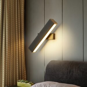 lampada LED Aluminium wall light fixture rail project Square LED wall lamp bedside room bedroom wall lamp 1