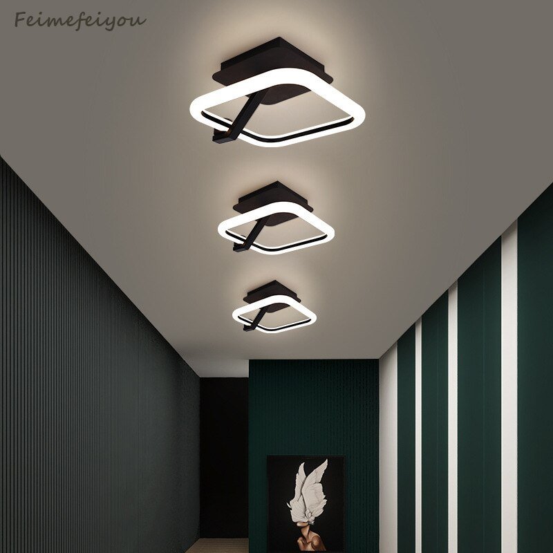 LYFS Modern simple balcony ceiling lamp LED cloakroom entrance hall porch lamp light luxury personality corridor Chandelier 3