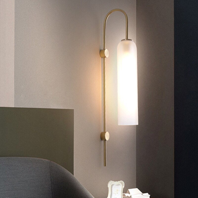 Nordic Modern Luxury Wall Lights Elbow Metal Glass Wall Lamp for Living Room TV Background Decoration Bathroom Lamp Led Lighting 1