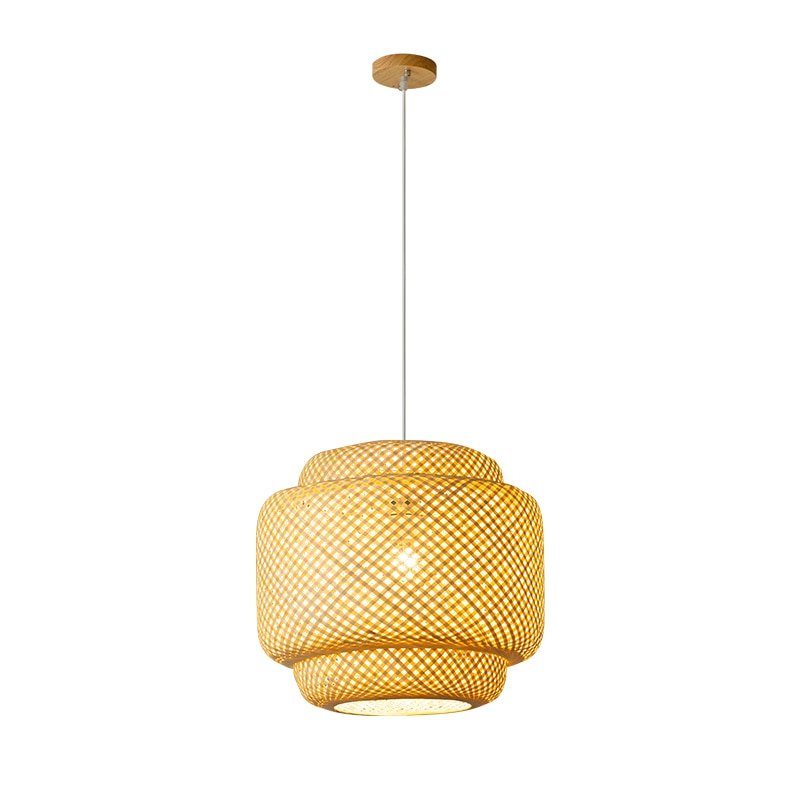 Chinese Style Pendant Light Handmake Bamboo Hanging Lamps for Dining Room Living Room Decor Restaurant Loft Luminaire Hanglamp 6