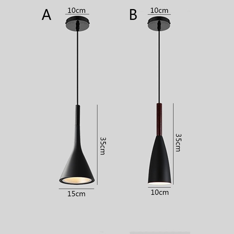 Nordic bedroom bedside Long line pendant lights modern minimalist restaurant bar hanging light 6