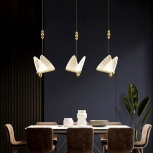Modern LED Pendant Lamp Butterfly Hanglamp Living Bedroom Decor Lighting Fixtures Fancy Bar Indoor Light 1