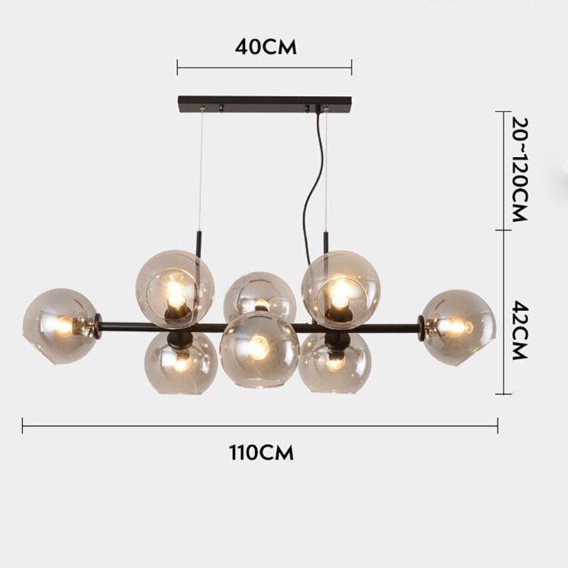 nordic Classic modo pendant lights industrial retro glass light fixtures for dining room living room decoration 5