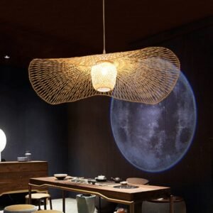 New Chinese Style Bamboo Pendant Lights Creative Tatami Lights Lamp for Dining Room Restaurant Hanglamp E27 Suspension Luminaire 1
