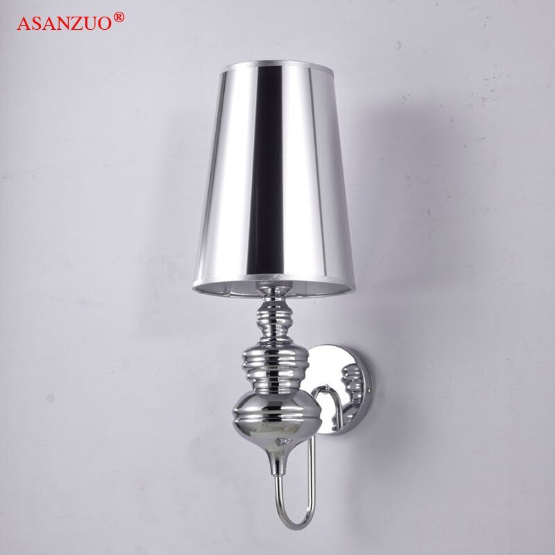 Spanish guards wall lamps Gold silver black white decor ighting fixture hotel corridor living room bedroom Bedside Wall light 3
