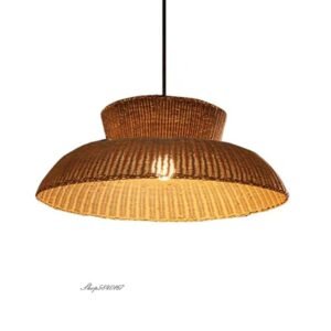 New Personality Rattan Lamp Restaurant Cafe Shop Hanglamp Pendant Lights Creative Living Room Dining Room Suspension Luminaire 1