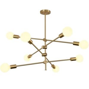 Modern Simple Brass Pendant lights E27 LED bedroom Lighting Fixture gold/black Nordic Restaurant Hanging lamp 1