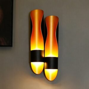 Nordic Black Gold creative LED Wall Lamps for Restaurant Sconce lamp Aluminum Pipe Single /Double heads bedroom Decor Wall Light 1