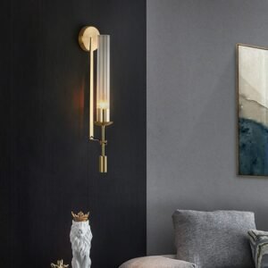 Post-modern Wall Lamps Glass Gold Nordic Sconce Retro vintage Living Room Bedroom Porch Aisle Balcony Dining Decor Light 1