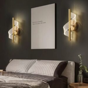 Indoor LED Wall Light Bedroom Bedside Lights Modern Minimalist Stair Aisle Acrylic Wall Lamps Living Room TV Background Sconce 1