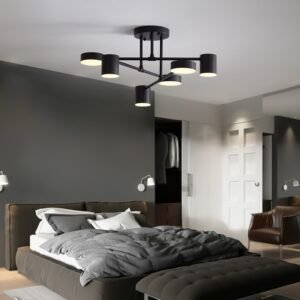 Nordic Ceiling Light Multiple Lamp Base LED Black/white/gold for Living Room/dining Room/bedroom Lights Room Ceiling Lamp AC220V 1