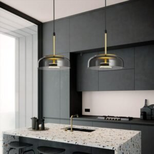 Modern Glass Pendant Lamps LED Bowl Nordic Lighting Luminaries Dining Bedroom Decoration Indoor Kitchen Fixture Hanging Lights 1
