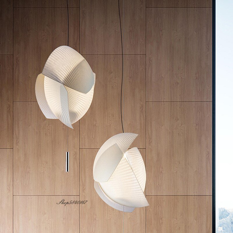 Japanese Silk Cloth Pendant Light Free Styling Simple Hanglamp Living Room Decoration Modern Creative Dinning Room Lights Lustre 3