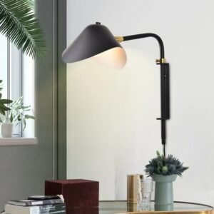Vintage Bedside Wall Lamps E27 Black Adjustable Industrial Wall Light For Living Room Bedroom Nordic Home Decor Loft Lamp 1