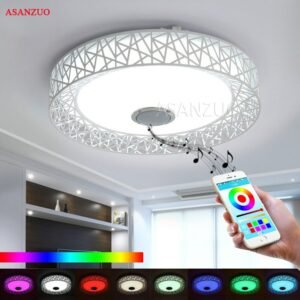Modern LED ceiling Lights RGB Dimmable 36W APP Remote control Bluetooth Music light foyer bedroom Smart ceiling lamp AC85-265V 1