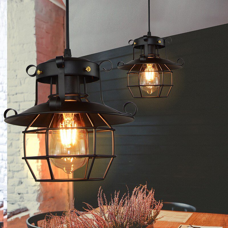 American Vintage Pendant Lights Loft Industrial Pendant Lamps for Living Room Decor Bar Cafe Restaurant Hanging Lamps Suspension 2