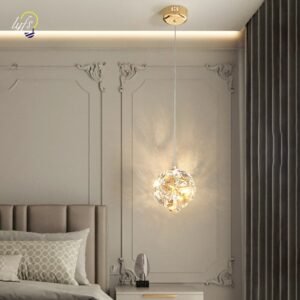 LED Nordic Pendant Lights Crystal Hanging Lamp Indoor Lighting Home Decoration Bedroom Living Room Dining Tables Bedside Light 1