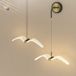 Nordic Seagull LED Wall Lamp Indoor Lighting For Living Room Decoration Bedside Bed Lamps Modern Home Accessories Light 1