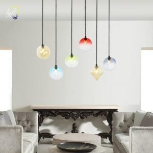 Nordic Modern Simple Colorful Pendant lights G4 With Light Source  Hanging Lamp Bedroom kitchen Restaurant Home Decor Fixtures 1