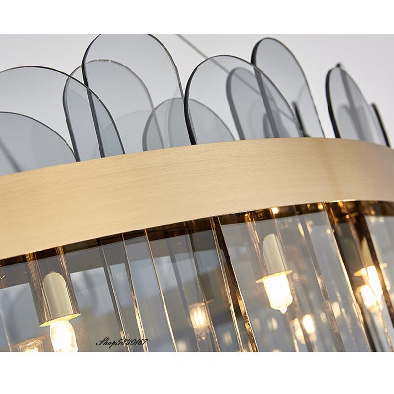 Nordic Modern Glass Pendant Light Creative Crystal Hanglamp for Living Room Dining Room Restaurant Decoration Led Hanging Lamp 5