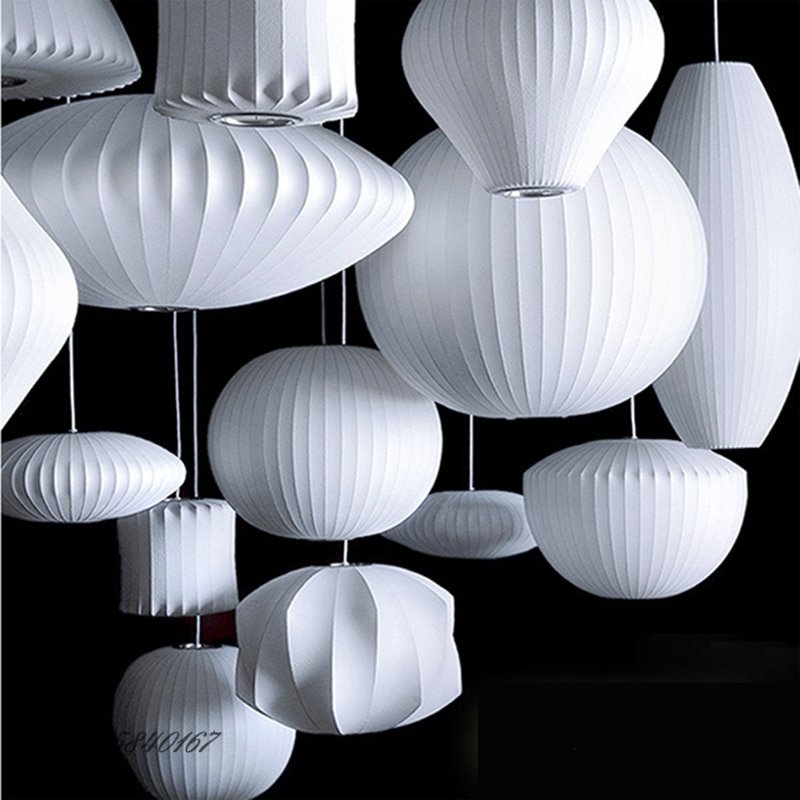 Italian Silk Cloth Pendant Lights Creative Living Room Pendant Hanging Lamps Modern Dining Room Lamps Decoration Indoor Lighting 4