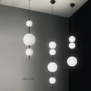 Modern Candied Haws Shade Pendant Lights Glass Ball Led Lustre Home Decor Restaurant Cafe Bar Bedroom Kitchen Dining Room Lamps 1