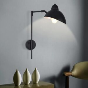 Industrial Vintage Wall Lamps E27 Black Adjustable Wall Light For Loft Bedroom Bedside Living Room Nordic Wall Miroir Light 1