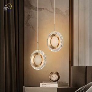 Nordic LED Pendant Lights Indoor Lighting Bedroom Bedside Lamps Living Dining Table Room Aisle Corridor Decoration Hanging Lamp 1