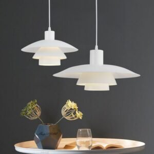 Nordic Designer Led Pendant Lights Aluminum White Lamp Lights for Living Room Bedroom Decor Hanging Lamp Dining Room Suspension 1