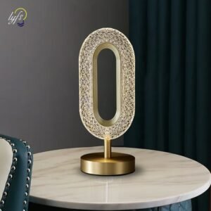 Nordic LED Crystal Table Lamp For Home Room Decoration Accessories Bedroom Bedside Lights Indoor Lighting Desk Lamps Furniture 1