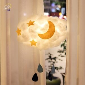 Clouds LED Pendant Light DIY Hanglamp Home Living Room Bedside Decoration Christmas Gifts For Children Handmade 1