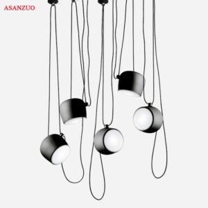 Vintage black Spider Industrial Pendant Lights Nordic Restaurants Kitchen Pendant Lamps E27 Aluminum Fixtures DIY Hanging Lamp 1