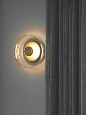 Modern LED Wall Lamp Glass Bowl Hanging lamp Sconces Nordic Living Bedroom Bedside Kitchen Indoor Decoration Light Fixtures 1