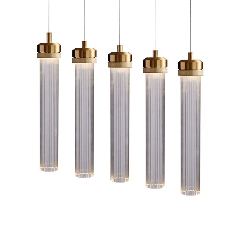 Modern LED Hanging Lamps Gold Home Decor Pendant Lights Glass Lights Living Room Droplight Bedroom Lighting Fixtures 5