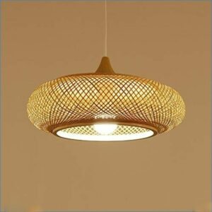 New Bamboo Pendant Lights Creative Hand Knitted Vintage Wooden Suspension Luminaire Dining Room Kitchen Led Lighting Room Lamps 1