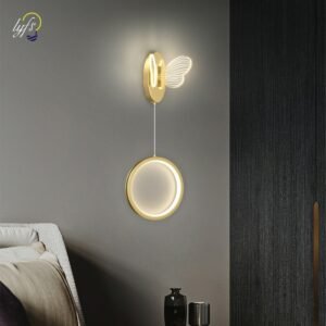 Butterfly LED Wall Lamp Indoor Lighting For Home Bedside Nordic Modern Wall Bed Sconce Light Living Room Bedroom Decoration 1