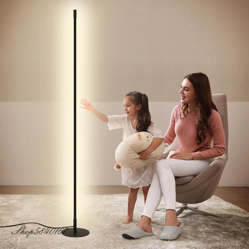 Modern Simple Floor Lamp Led Lighting Free Standing Lamp for Living Room Home Decor Bedroom Lamps Floor Light Stand Dimming Lamp 2