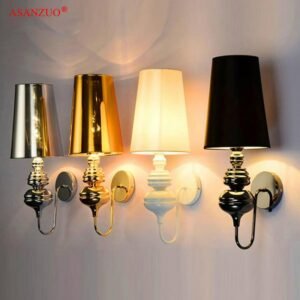 Spanish guards wall lamps Gold silver black white decor ighting fixture hotel corridor living room bedroom Bedside Wall light 1