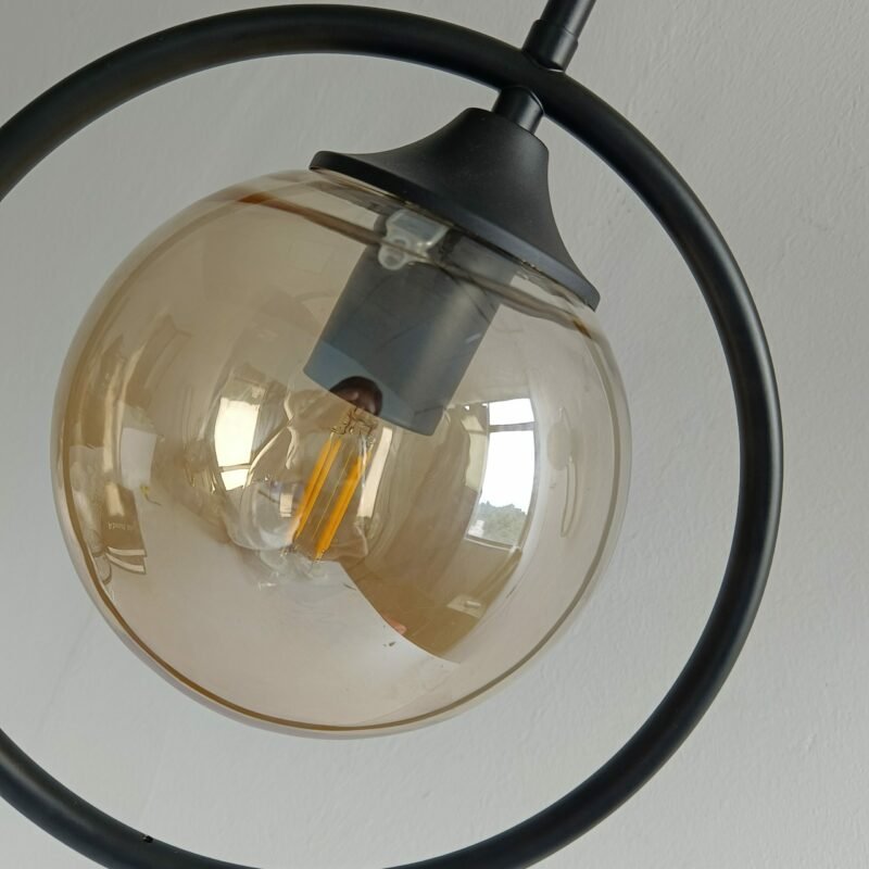 Modern metal ring Lamp Simple Glass LED Pendant Lights bedroom Living Room Restaurant Bar Hanging Light Fixtures Luminaire Decor 5