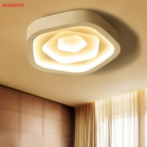 Modern LED Ceiling Lamp For Dining Living Room Bedroom Ceiling Lights White Simple Design Dimmable Home decor lighting fixtures 1