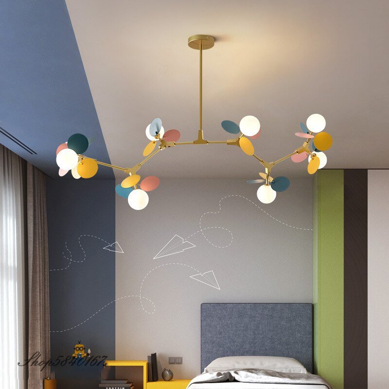 Europe Art  Pendant Lights Colorful Branch Hanging Lamps for Living Room Bedroom Lamps Loft Home Decor Indoor Lighting Fixtures 4