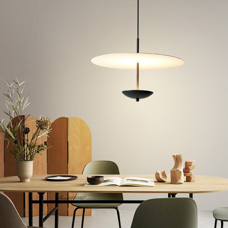 Danish Designer Led Pendant Lights Simple Black Iron Light Fixtures for Ceiling Living Room Dining Room Hanglamp Home Decor Lamp 6